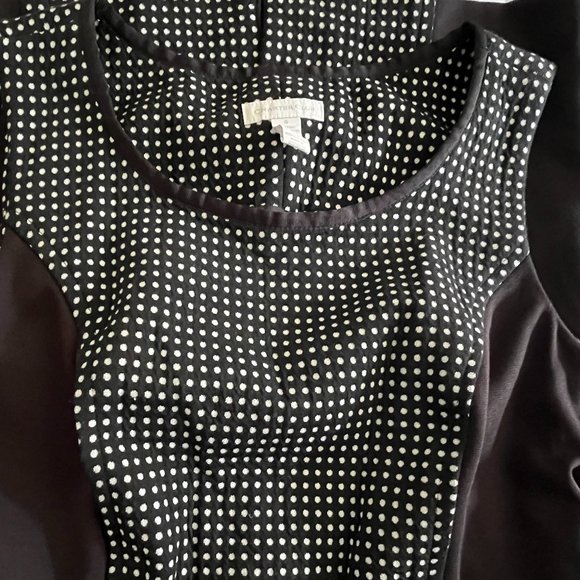 CHARTER CLUB SLEEVELESS A-LINE SHEATH BLACK WHITE WORK EVENT DRESS WOMEN SIZE 4 - Picture 4 of 16